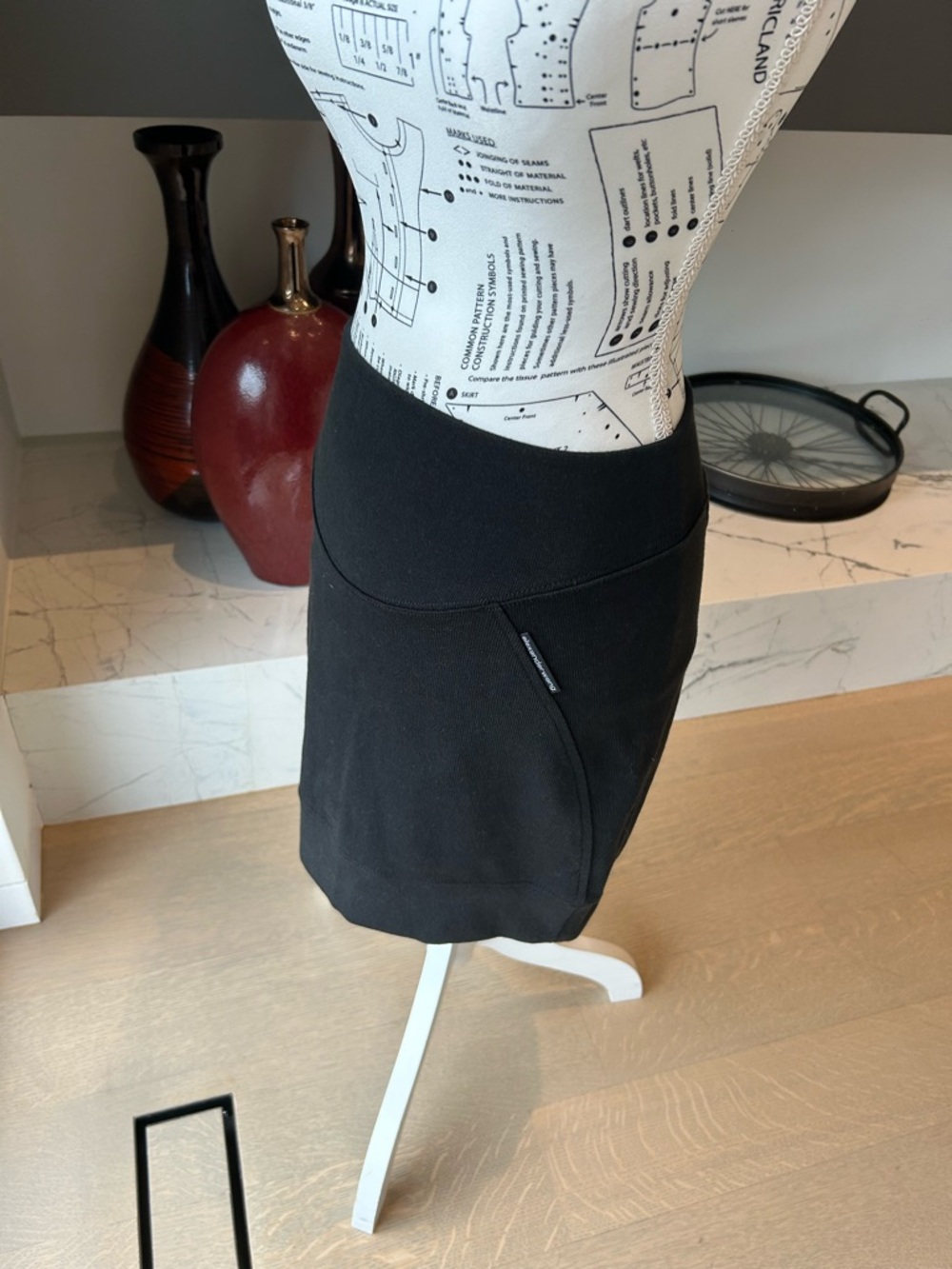 ALEXANDER WANG Black Stretch Mini Skirt - Women